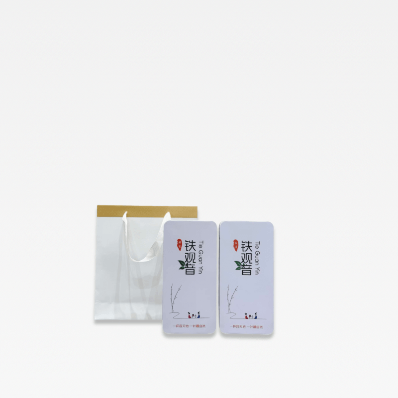 China Chinese Tieguanyin Oolong Tea Zipper Bags Teas Sealing Metal tin No Packing Bag 250g