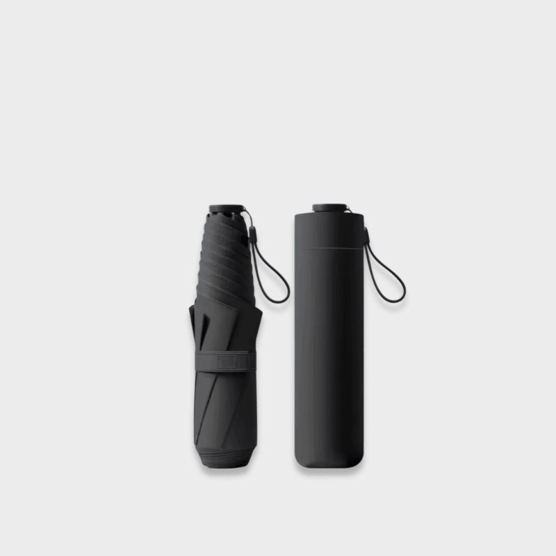 Japanese Umbrella 125g Japanese ultra-light portable sun umbrella sun protection and ultraviolet rain dual-purpose 3-fold 6-bone school university Student Sunny travel accessory Holiday Vacation getaway shopping pencil Umbrellas accessories in Stary sky black