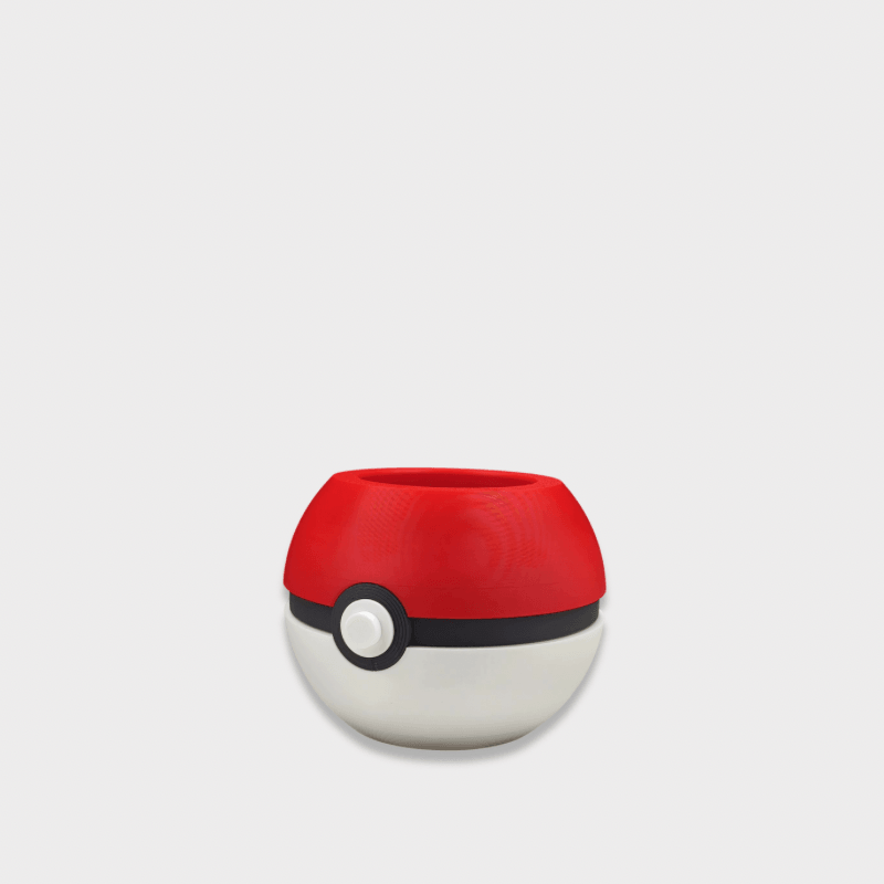 Cute Japanese home office kawaii Pokemon Pikachu Poke Ball Creative Pen Holder Desktop Decoration Ornament Storage Box Trendy Doll Toy Gifts.  Collectible organizers holders gifting in red black with white