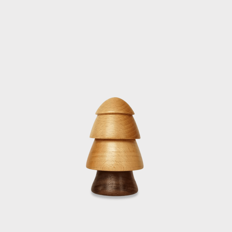 Norway Scandinavia Scandinavian Norwegian Nordic style Festive Christmas season holiday  fashion Solid Wooden Small Tree Toothpick Holder Creative Toothpick Box Household Toothpick Jars in natural brown wood color