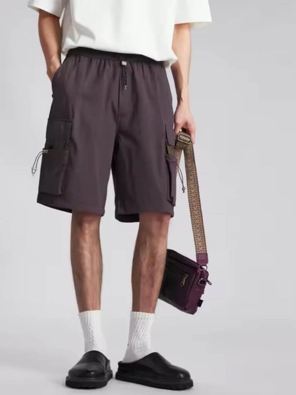 Men’s man mens petite-, tall-, plus-, size Quick Dry Breathable Outdoor Summer Solid Cargo Shorts Men Quick Dry Lightweight Breathable Multi-Pocket Drawstring drawcord Straight Leg Short Pants short pant in wine-red