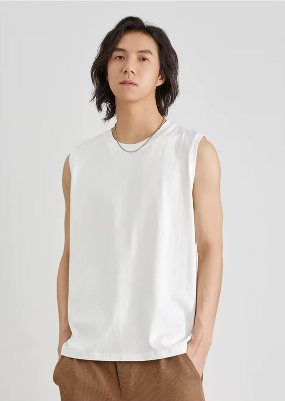 Men’s man mens petite-, tall-, plus-, size 100% Cotton Plain Bodybuilding Singlet Gym Stringer Sleeveless Shirt Blank Fitness Clothing Sportswear Muscle Vest Tank Top Tops in white