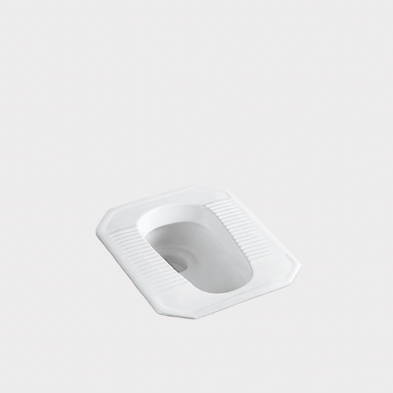 Squatting Pan Toilet WC bathroom space saving unit toilets hardware in white