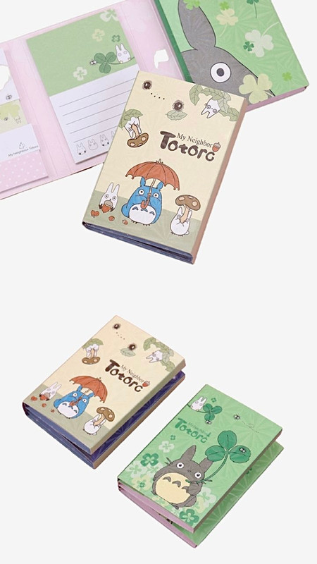 Anime Kawaii Totoro Cute Melody 6 Folding Memo Pads Sticky Notes Posted Pad Gift stationery notepad stationery label Trending