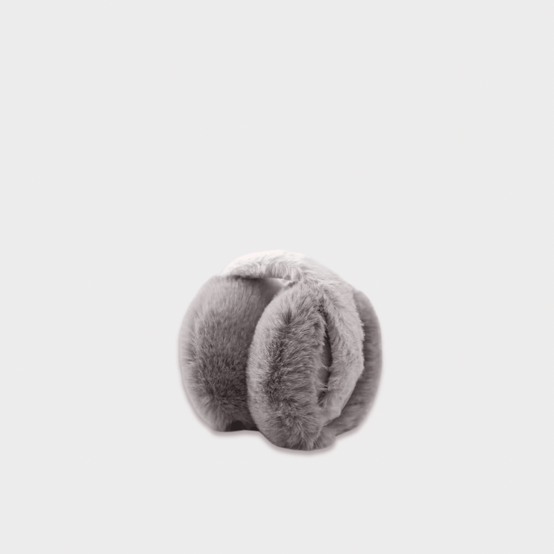 Women’s woman womens Men’s man mens Unisex Genflex Gender Neutral Genderfluid office commute workwear evening party casual literary cap Earflap Protection Ear-Muff Ear Cover Fashion soft plush earmuffs headwear accessories in Gray grey
