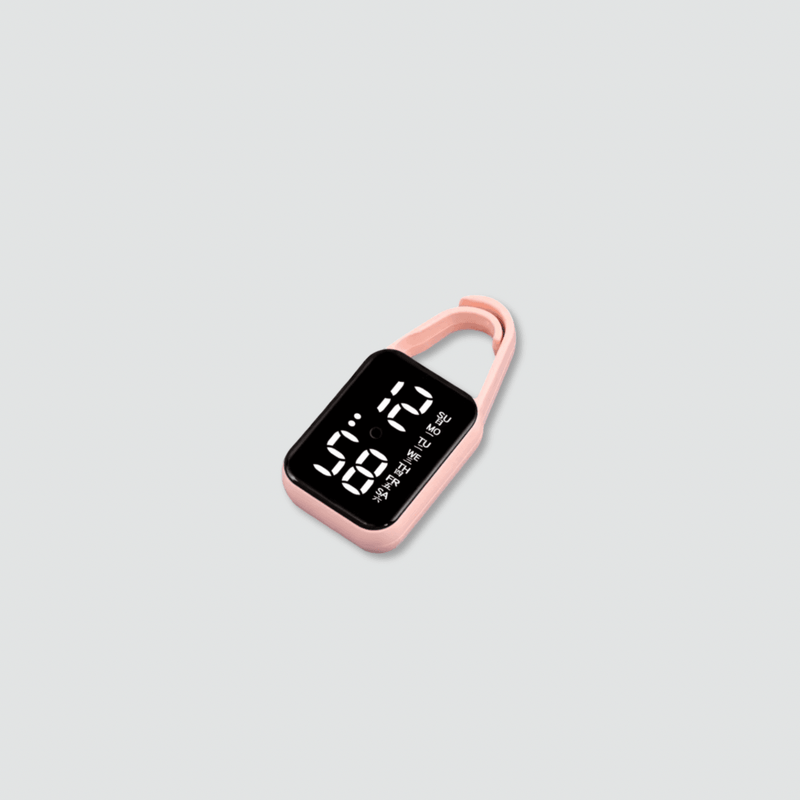 Women’s woman womens Men’s man mens Unisex Genflex Gender Neutral Genderfluid for Backpack Purse accessory Keys Cute anime kawaii digital clock Keychain 3D Keyrings Charms accessories in dusk pink