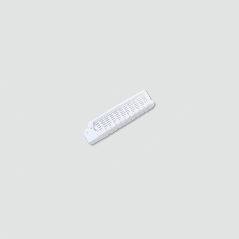 Women’s woman womens Men’s man mens Unisex Genflex Gender Neutral Genderfluid beauty and makeup travel Folding Portable compact Mini Pocket polypropylene dual-use braiding & curling Foldable hair brush and comb Cosmetics Beauty and skincare Tools brushes combs in white