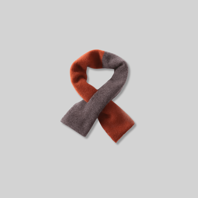 Women’s woman womens Men’s man mens Skin-friendly Unisex Genflex Gender Neutral Genderfluid petite-, tall-, plus-, size alternate aesthetic luxury Casual Fall Autumn Winter Spring cold weather winter accessory long cashmere scarf Fashion Scarves accessories in caramel with dusk brown color contrast
