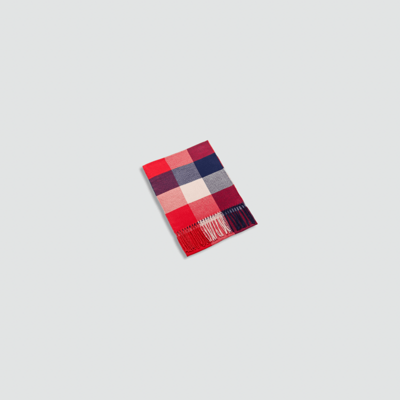 Women’s woman womens Men’s man mens Skin-friendly Unisex Genflex Gender Neutral Genderfluid petite-, tall-, plus-, size alternate aesthetic luxury Casual Fall Autumn Winter Christmas Holiday Season Spring cold weather winter accessory long plaid checkered imitation cashmere knit tassel scarf Fashion Scarves accessories in red blue with multi color