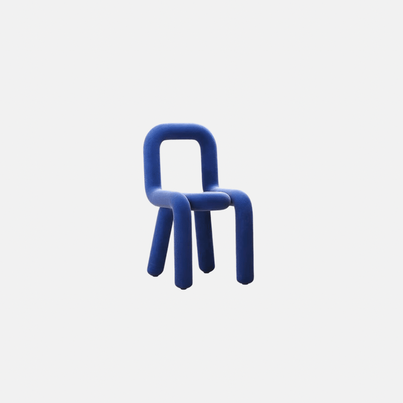 Plush, Soft Norway Scandinavia Scandinavian Norwegian Nordic style Creative Curved Upholstered tube seating for Bedroom Dining Living Room Relaxation Minimalist Octopus Chair Fashion Furniture Chairs in blue