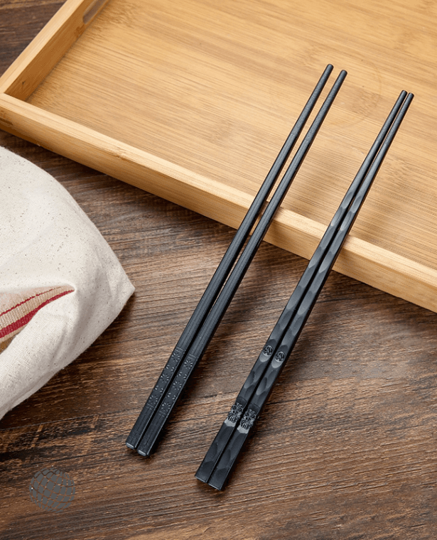 Japanese Sushi Chopsticks  1Pair Sakura cherry chopstick Black Sushi Fast Food Noodles chop sticks Tableware Kitchen Bar Japan Supplies Trending Cutlery
