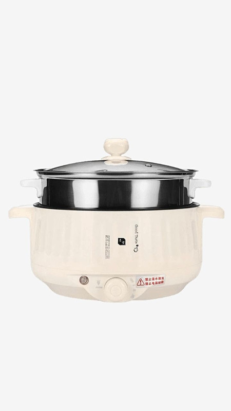 Slow Cooker & Steamer 20cm 22cm 24cm Multi Function Non stick Rice Stew Multicookers Beige Electric Cookers Home 400W 1000W Multicookers Trending