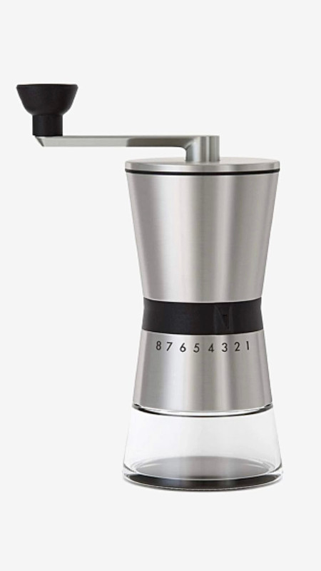Stainless Steel Coffee Grinder Manual Conical Ceramic Burr Portable Hand Crank Mill 15 Adjustable Settings Grinders Trending