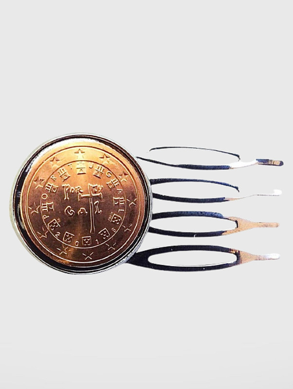 Portuguese Coin Hair Clip Portugal Euro Trend