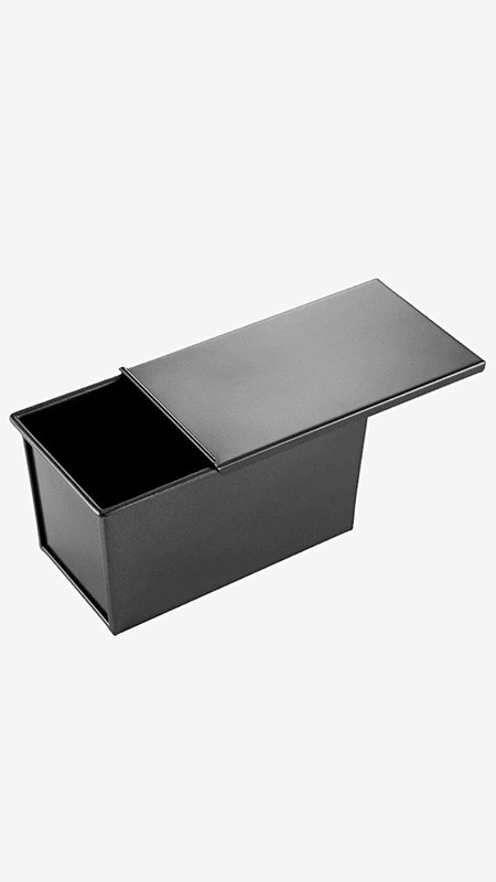 Loaf Pan Oven Tray Kitchen Fruit Baking Gadgets Cake Maker Black Mold Bread Toast Mould Baking Gadgets Non Stick Bread Box With Cover Trending