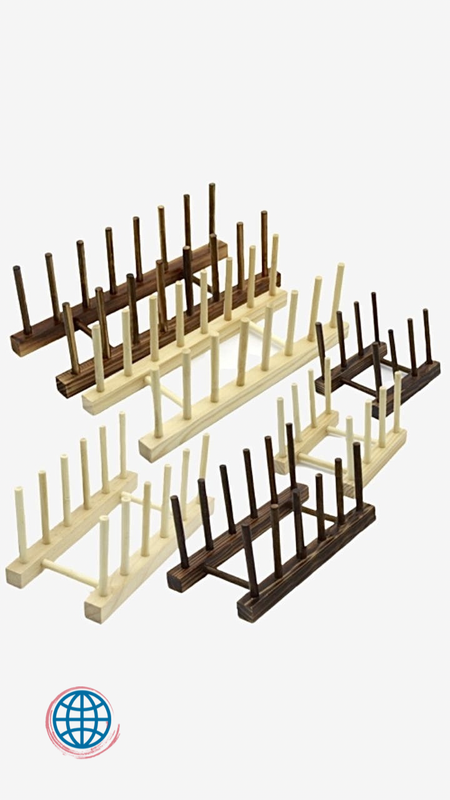Bamboo Drainer Dish Rack Wooden DIY Plates Holder Kitchen Wood Storage Cabinet Organizer For Dishes Cutting Board Plate Cup Pot Lid Storage Holders & Racks Trending