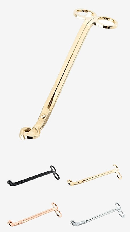 Candle Wick Trimmer Stainless Steel Candles Scissors Trim Wick Cutter Snuffer Round Head Trending in Black Rose Gold Silver Candle Scissor Making Kits