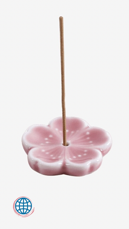 Cherry Blossom Incense Burner Home Ceramic Decor Incense Stick Holder Aromatherapy Censer Office Teahouse Ornaments Burners Holders Trending in White Red, Yellow, Blue, Turquoise, Pink, White, Light Pink, Sky Blue, Green, Cream, Light Yellow, Light Blue, Orange