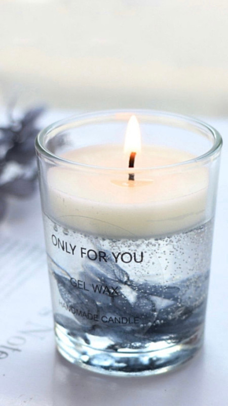 Soy Wax Scented Candle Cup Fragrant candles for interior grey dried flowers aromatherapy candle jars home soy wax scented candles in glass souvenir wedding Candles Trending