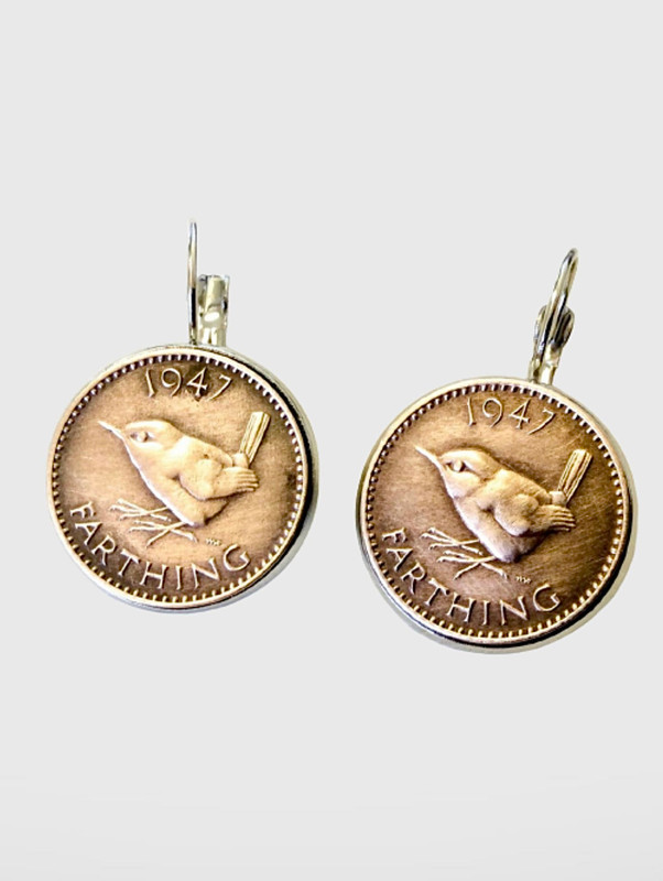 Penny Farthing British Coin Earrings Set   Select Earrings Coins Jewelry Jewellery Choose your Year 1920, 1921, 1922, 1923, 1924, 1925, 1926, 1927, 1928, 1929, 1930, 1932, 1933, 1936, 1937, 1938, 1939, 1940, 1941, 1942, 1943, 1944, 1945, 1946, 1947, 1948, 1949, 1950, 1951, 1952, 1953, 1954, 1955, 1956 accessories