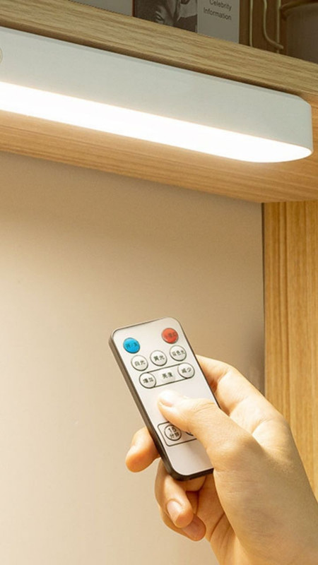 Dimmable Remote Control Night Light LED Stepless Lights Rechargeable Reading Magnet Stick Anywhere Bedroom LED Reading Desk Lamp Lights Trending