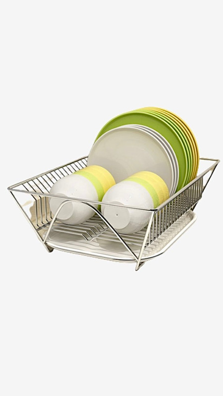 Stainless Steel Kitchen Drain Rack 304 stainless steel racks tableware cutlery fruit and vegetable storage basket hanging dishes Racks & Holders Trending