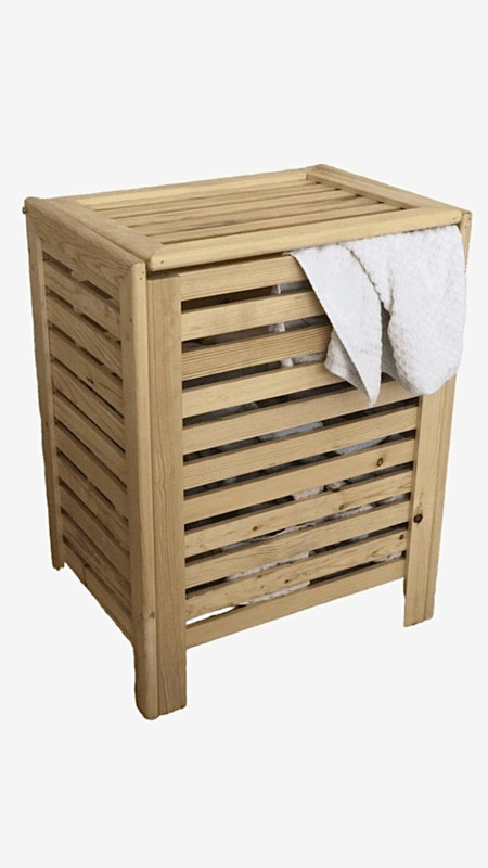 Wooden Laundry Hamper Multi Purpose Dirty Storage Toys Wooden Basket or Kitchen Organizer First Class Pine Tree Wood Kids Bathroom Baskets Hampers Trending