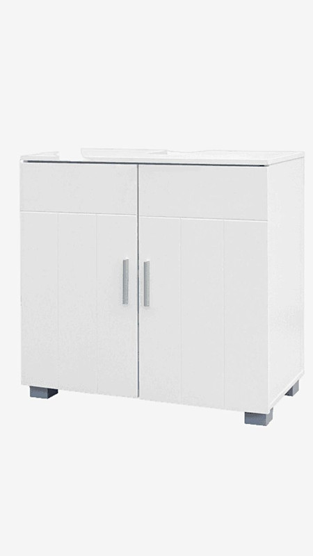 2-door bathroom sink cabinet white 60x30x60cm Utility room kitchen faucet cabinets Trending