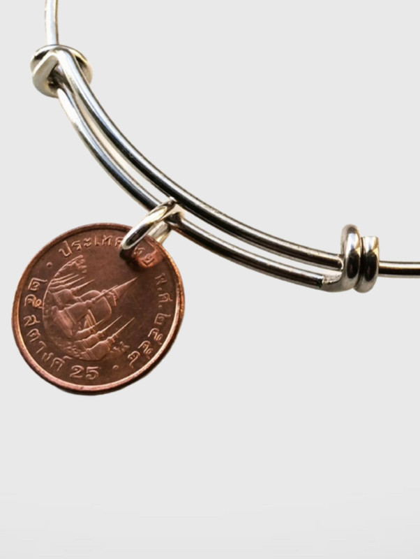 25 Satang Thai Coin Bangle Trend