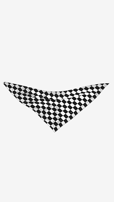 Checkered Headband 55x55cm White Black Checker Flag Racing Bandana Unisex Multi Use Square Headband Motorcycle Outdoor Sports Head Wrap Wristband Hair Accessories for woman Man Trending
