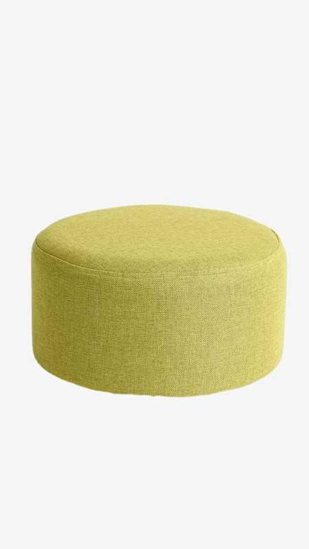 Cotton Wood Low Stool Fashion Modern Natural Linen Solid Wooden  Board Creativity Home Kids Round Washable Soft Matcha Green Non slip Foot Children Stools Trending
