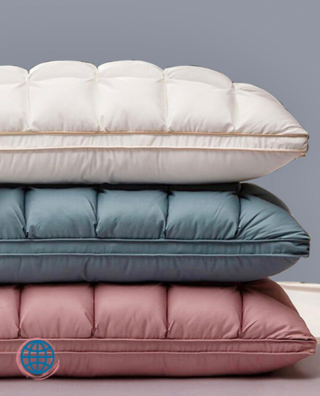Goose Down & Feather Pillow Peter Khanun 3D Bread Bed Pillows for Sleeping 100% Cotton Cover with Natural Filling King Queen Size Decorative Bedroom Bedding Trending