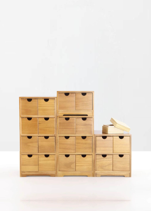 Japanese Wooden Storage Boxes Mingei Japan home Creative Wood office desktop debris cosmetic finishing jewelry storage pokemon box mariobox lens Trending miteigi