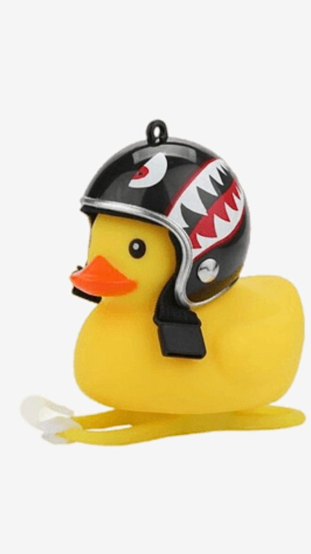 Kids Child’s Bicycle Duck Bell Light Helmet Safety Attachment Yellow Bike Gear Wear for Boys Girls Trending