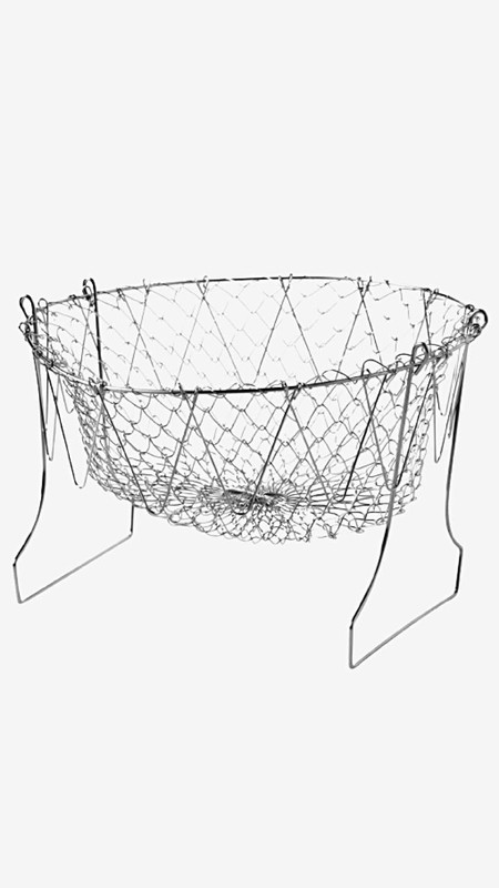 Steam Rinse Strainer Multifunction Foldable Strain Fry French Chef Drainer Magic Basket Mesh Baskets Net Trending Kitchen Gadgets Colanders and Strainers