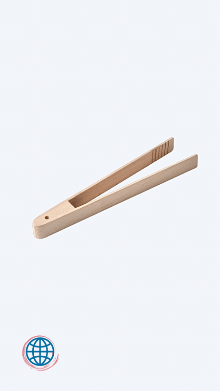 Easy-Grip Bamboo Toast Tongs 1-Piece Bamboo Kitchen Long Easy Grip Kitchen Serving Tong for Cooking Toaster Bread Barbecue Grilling Trending Accessories
