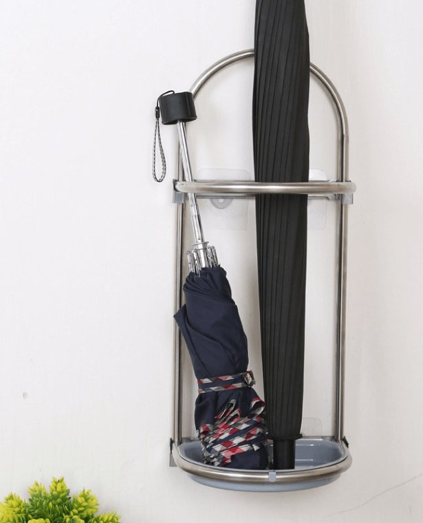 Umbrella Rack Foldable Racks Stainless Steel Floor Standing Wall Mounted Trending Umbrellas Racks Holders