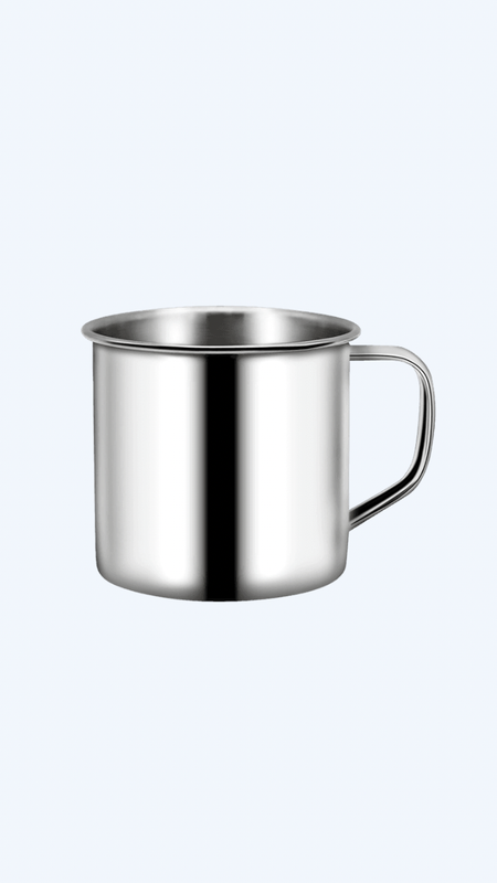 Stainless Steel Coffee Cup 200mL Metal Coffee Cup Mug Shatterproof Insulated Silver Cups with Handles Keep Drinks Hot or Cold Longer Trendin Mugs
