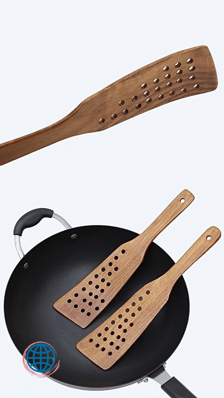 Bamboo Turning Spatula Non-Stick Wooden Spatulas Turner Fried Shovel Natural Health Wood Cooking Kitchen Tools Dining Mixing Trending Cooking Utensils