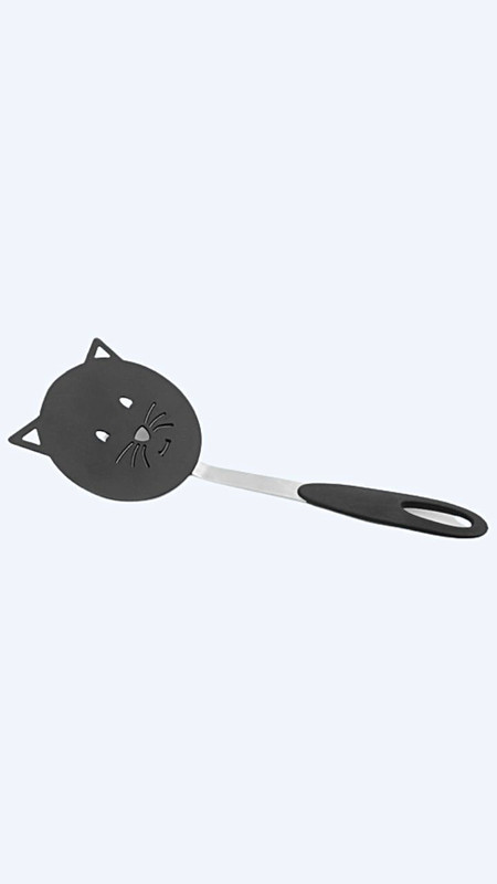 Nylon Wok Spatula Cat Frying Black Non Stick Omelette Shovel Fried Fish Turner Pancake Flipper Cooking Tools Trending Kitchen Spatulas Gadget Set