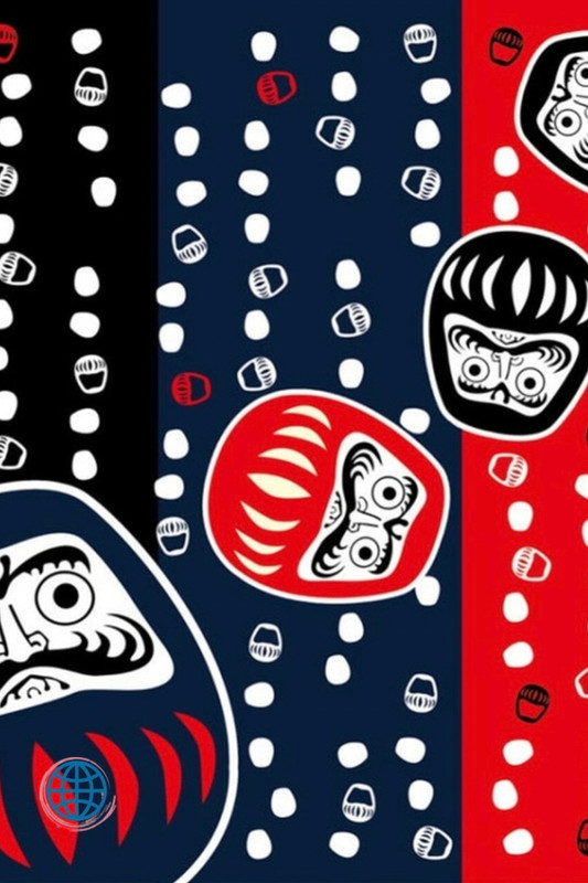 Japanese Daruma Furoshiki Cloth Wrap Sushi Bento Handkerchief Good Luck Zen Pattern Napkin Japanese Souvenir Gift Wrapping Gifting Wrap Trending Anime Japan Traditional Cloth Deign DIY Craft Bento Bag Crafts Wrapper Souvenirs Designs