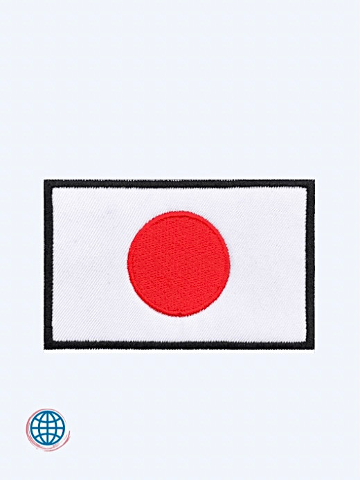 Japan Country Flag Embroidery Patch 1PC Patches Armband Embroidered Patches Hook & Loop Or Iron On Velcros Badge Military Stripe Trending Japanese National Country Flags