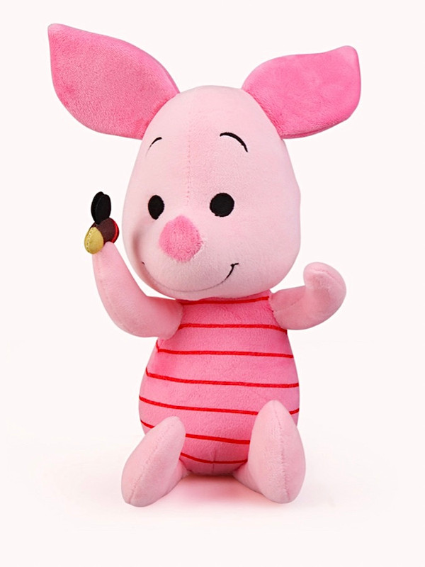 Piglet Plush Doll 34cm  Disney Original Anime Kawaii Pooh Bear Friend Cute Pink Pig Dolls Toys Trending Child Animal Stuffed Soft Toy for Kids Children Gift