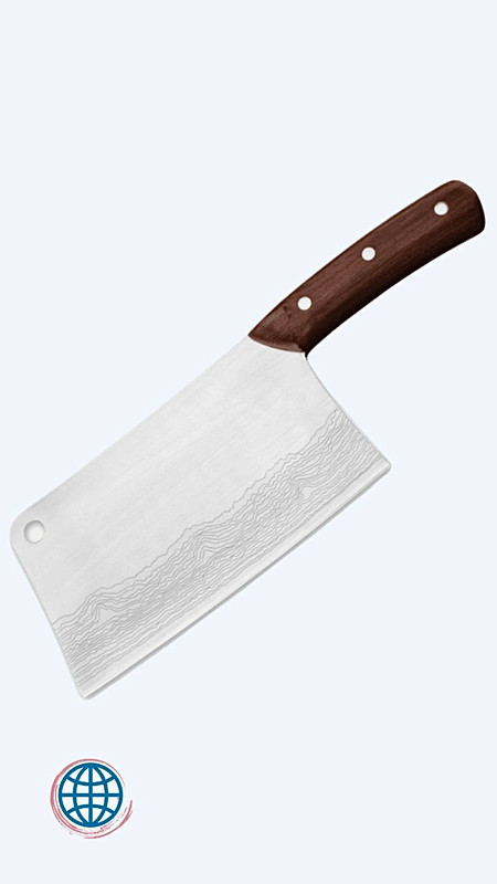 Professional Meat Cleaver Knife 19.5cm Kitchen Chopping Chef Tool Stainless Steel Wood Handle Bone Cutter Slicer Vegetable Trending Knives