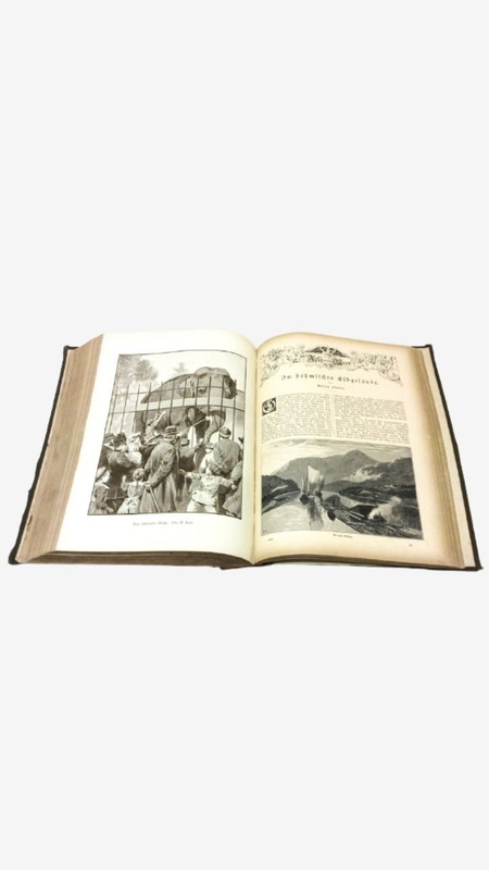 A vintage Vom Fels Zum Meer 1892 hardback first edition Collectors antique German  magazine books