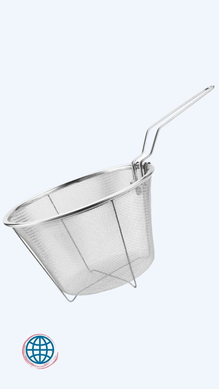 Chef Fry Basket Kitchen Colanders Strainers 304 Stainless Steel French Fries Colander Mesh noodle Dumplings Strainer Frying fried Baskets Trending Cook tool