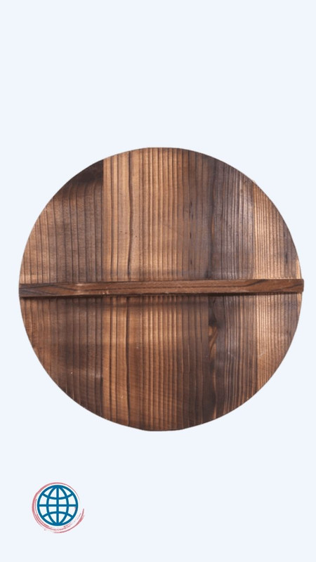 Handmade Fir Wood Lid Cover Anti-scalding pot covers wok lid hypotenuse iron wok wooden pan lids Trending Kitchen Cookware Accessories