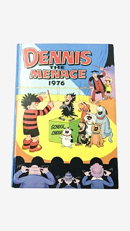 Classic Dennis The Menace 1976 Hardback Annual  Vintage Originals Collectors Antiques Newsprint Memorabilia