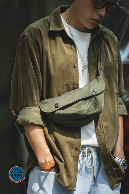 Button-Down Corduroy Shirt Men’s American Casual Pure Cotton Long Sleeve Brown Thick Winter XXL Regular Fit New Model Male Button Down America Shirts For Man Trending in Army Green