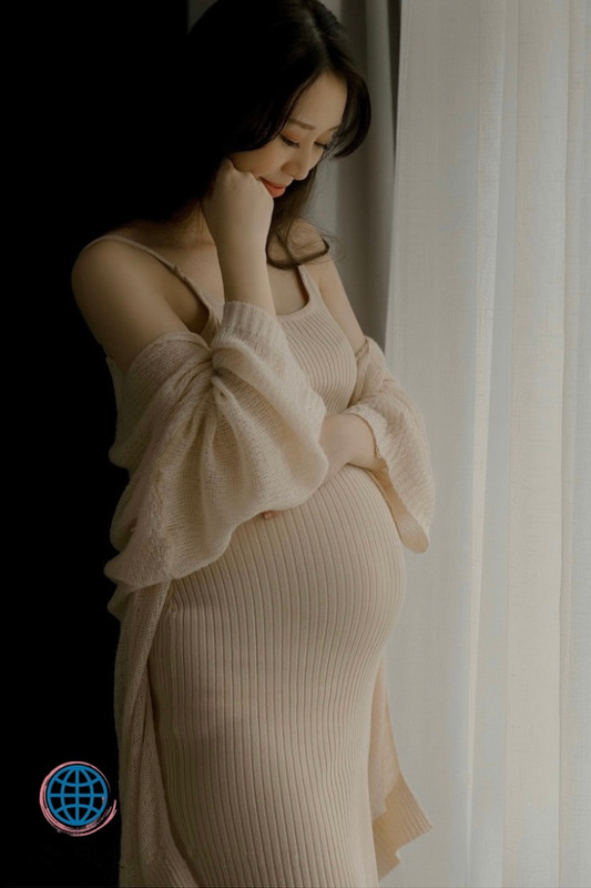 Maternity Dress & Robe Set For Pregnant Women Beige Cream Spaghetti Stretchy Maternity Photography Dresses For Pregnancy Photo Shoot Trending for Woman